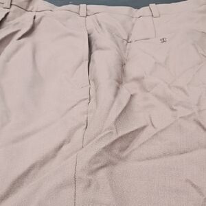 Beige Pleated Trousers